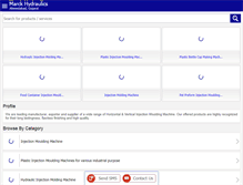 Tablet Screenshot of marckhydraulics.com